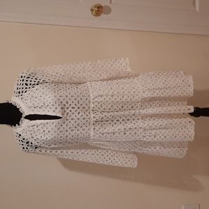 J Crew white eyelet dress